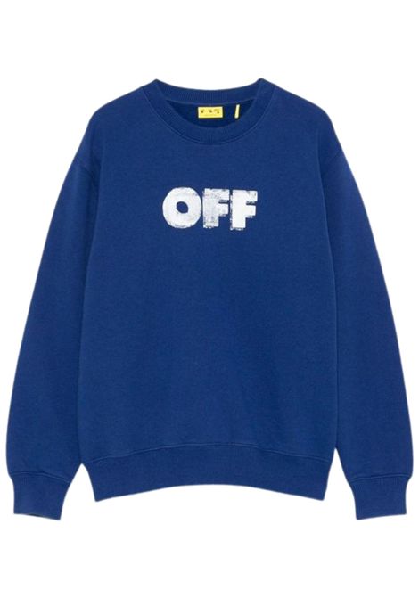 Felpa unisex blu in cotone OFF WHITE | OBBA001F25/CEBLU